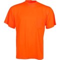 Gss Safety GSS Safety 5502 Moisture Wicking Short Sleeve Safety T-Shirt with Chest Pocket - Orange, 4XL 5502-4XL
